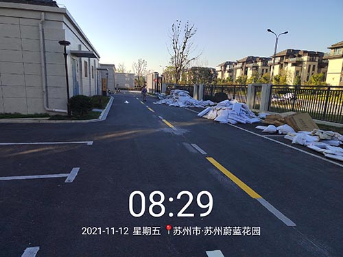 蘇州道路標線冷漆多少錢一平？道路劃線價格多少一米？